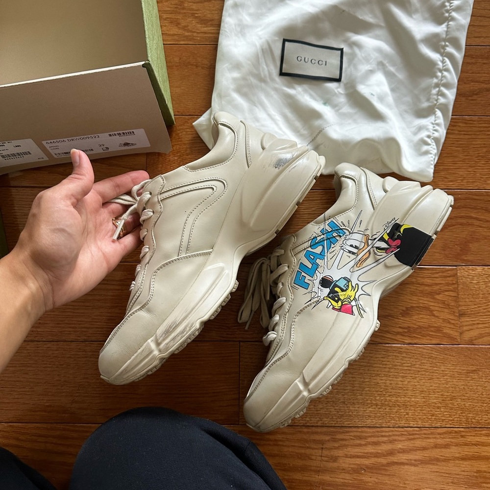 Gucci x Disney Donald Duck Flash sneakers
